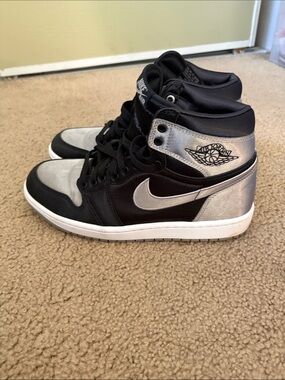 Nike Air Jordan 1 Mid Women’s Sneakers — Black & Silver